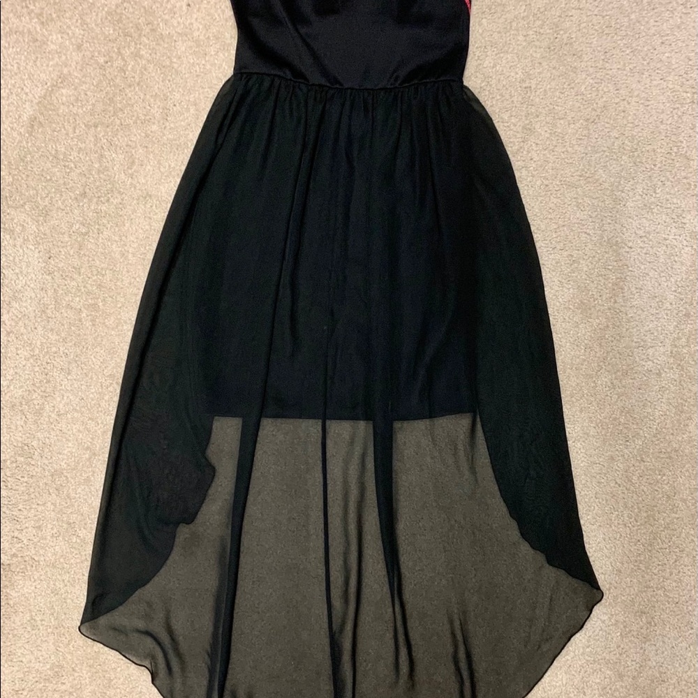Body central high-low black dress